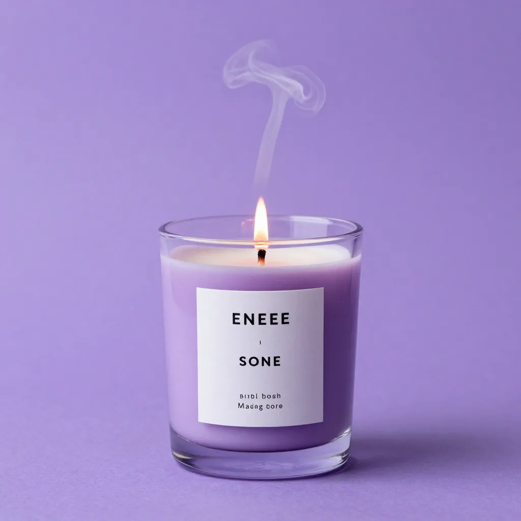 Lavender scented candle
