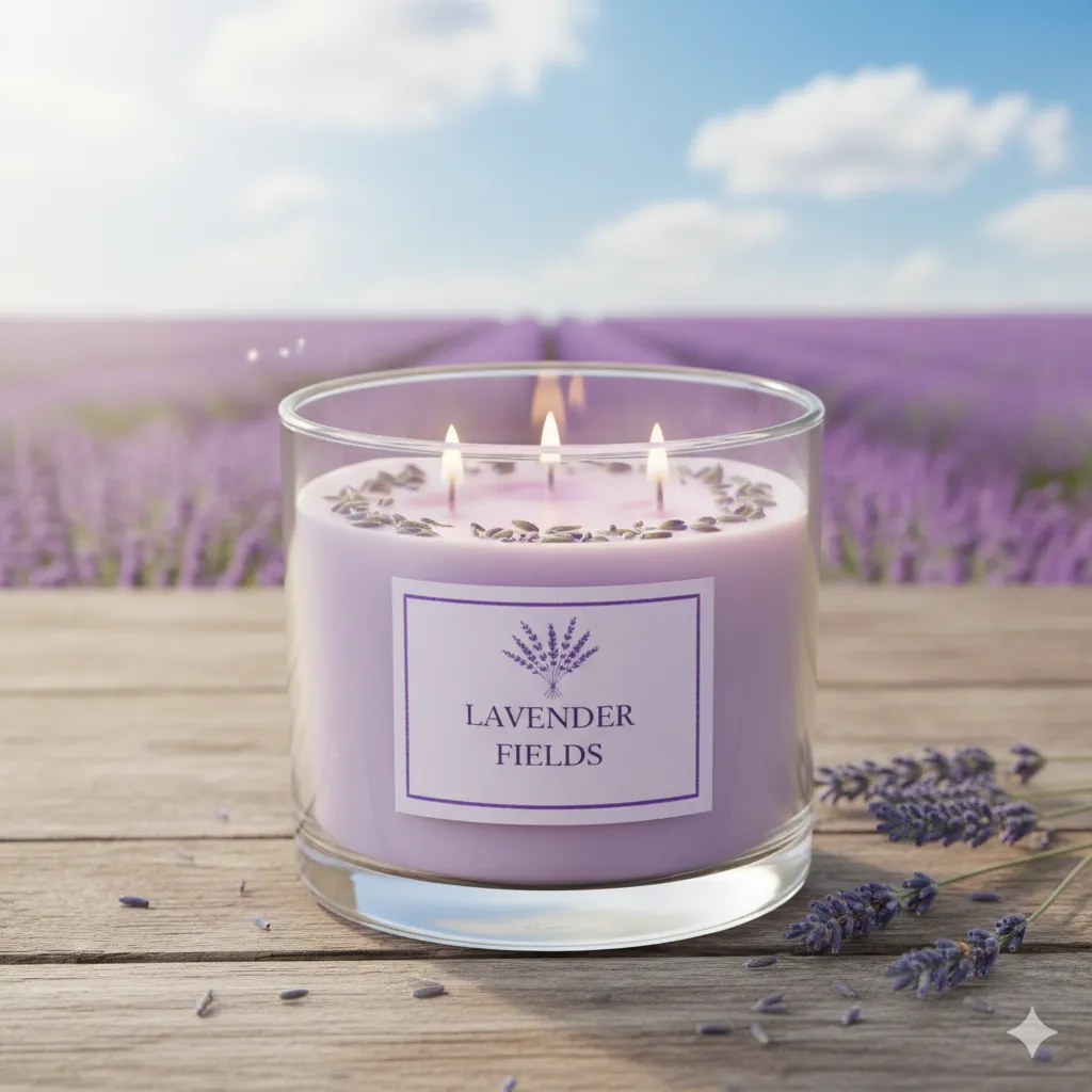Lavender Fields scented candle